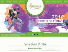 Tablet Screenshot of ekilibriumstudiodedanca.com.br